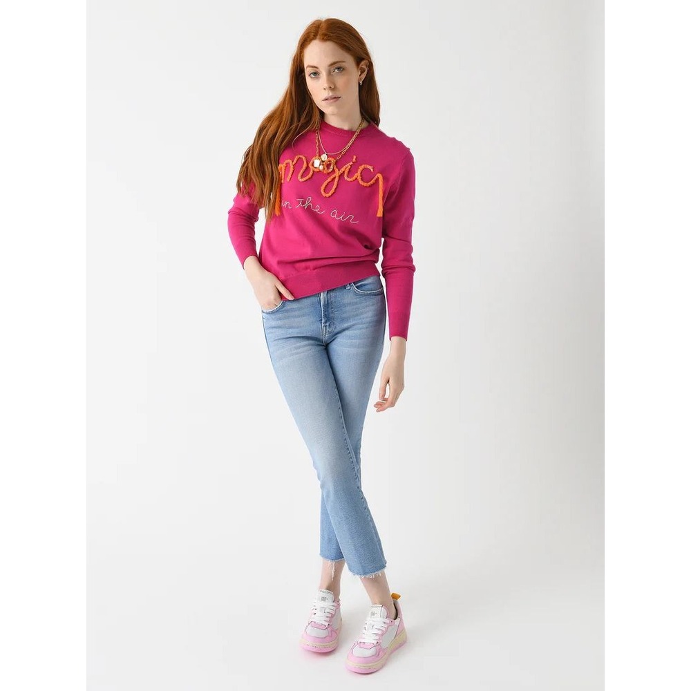 NEW Lingua Franca Magic in the Air crewneck‎ sweater size XS cotton silk blend - Picture 2 of 7